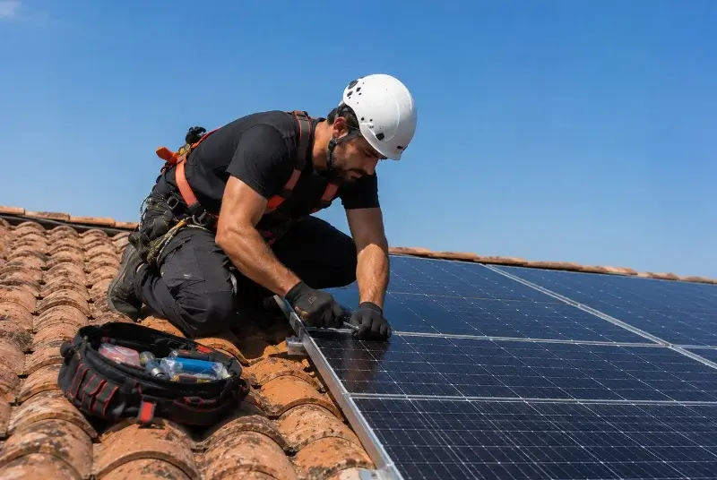 Maintenance et monitoring de panneaux solaires à Saint-Lumine-de-Clisson